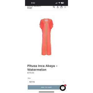 Pitusa Inca Abaya - Watermelon